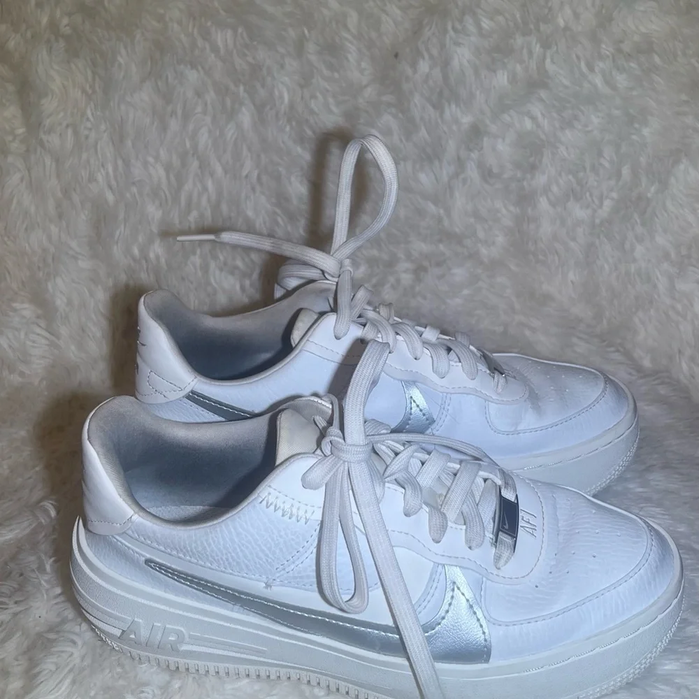 Nike Air Force women’s  White and Gray Sneakers size 6.5